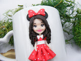 Cană 3D Fetiță costum Minnie Mouse - Tinna Handmade