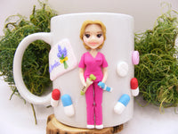Cană personalizată 3D "Asistentă medicală"