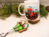 Set cană/tacâmuri personalizate Tractor