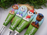 Set 4 tacâmuri personalizate Patrula Cățelușilor