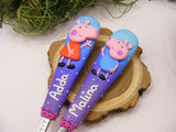 Set 2 tacâmuri personalizate Peppa Pig