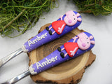 Set 2 tacâmuri personalizate Peppa Pig