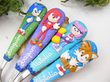 Set tacâmuri personalizate Sonic și prietenii lui