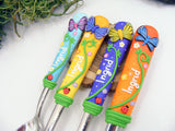 Set 4 tacâmuri personalizate Fluturași Multicolori