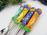 Set 4 tacâmuri personalizate Fluturași Multicolori