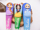 Set 3 tacâmuri personalizate Prințese - Rapunzel, Albă ca zăpada, Cenușăreasa
