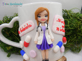 Cană personalizată 3D "Doamna Doctor" | Medic de Familie - Tinna Handmade