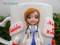 Cană personalizată 3D "Doamna Doctor" | Medic de Familie - Tinna Handmade