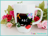 Cană personalizată 3D "Tablă școlară" - Tinna Handmade