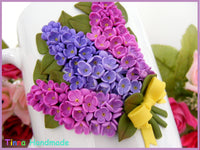 Cană personalizată 3D cu Flori de Liliac - Tinna Handmade