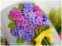 Cană personalizată 3D "Buchet Liliac" | mov, lila - Tinna Handmade