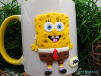 Cană 3D "Spongebob Pantaloni Pătrați” - Tinna Handmade