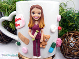 Cană personalizată 3D "Asistentă medicală" | Pediatrie - Tinna Handmade