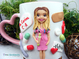 Cană personalizată 3D "Asistentă medicală" | Cardiologie - Tinna Handmade
