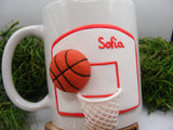 Set cană/tacâmuri personalizate "Baschet" - Tinna Handmade