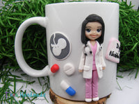 Cană personalizată 3D "Doamna Doctor" | Ginecolog - Tinna Handmade