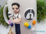 Cană personalizată 3D "Domnul Doctor" | Pneumolog - Tinna Handmade
