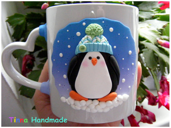 Cană "Pinguin" - Tinna Handmade