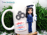 Cană personalizată 3D "Polițistă" - Tinna Handmade