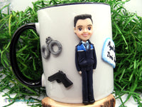 Cană personalizată 3D "Polițist" - Tinna Handmade