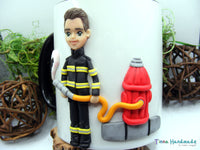 Cană personalizată 3D "Pompier" - varianta cu stingător - Tinna Handmade