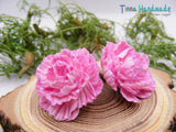Cercei Bujori | roz - Tinna Handmade