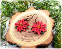 Cercei "Steaua de Crăciun" | tortiță - Tinna Handmade