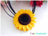 Colier Floarea Soarelui - Tinna Handmade