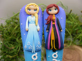 Set tacâmuri personalizate Prințese - Elsa și Anna - Tinna Handmade