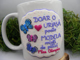 Cană personalizată "Mesaj" | Educatoare sau învățătoare variantă - Tinna Handmade