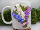 Cană personalizată 3D cu Flori de Liliac - Tinna Handmade