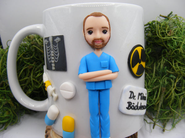 Cană personalizată 3D "Domnul Doctor" | Radiologie - Tinna Handmade