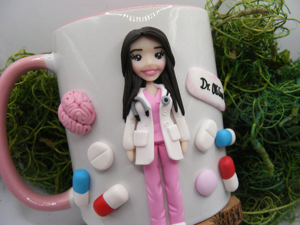 Cană personalizată 3D "Doamna Doctor" | Neurologie - Tinna Handmade