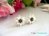 Set "Floare de colț" | pandantiv cu cercei - Tinna Handmade