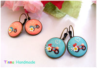 Cercei Bicycle Love - Tinna Handmade