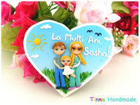 Magnet personalizat " Iubire de frați" - Tinna Handmade