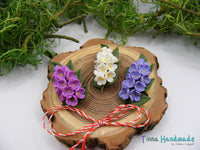 Mărțișor | Broșă Flori de liliac - Tinna Handmade