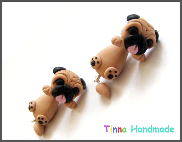 Cercei Pug/Mops - Tinna Handmade