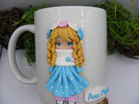 Cană personalizată 3D "Fetiță cu rochiță cu buline" - Tinna Handmade
