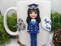 Cană personalizată 3D "Polițistă" - Tinna Handmade