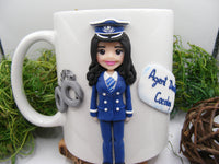 Cană personalizată 3D "Polițistă" - Tinna Handmade