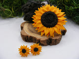 Set Floarea Soarelui | colier cu cercei - Tinna Handmade