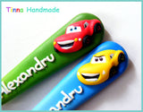 Set 2 tacâmuri personalizate Mașinuțe/Cars - Tinna Handmade