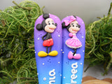 Set 2 tacâmuri personalizate Clubul lui Mickey Mouse | Mickey & Minnie - Tinna Handmade