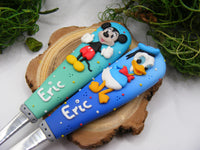 Set 2 tacâmuri personalizate Clubul lui Mickey Mouse | Mickey & Donald - Tinna Handmade