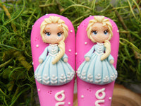 Set  2 tacâmuri personalizate Regatul de gheață -  Elsa