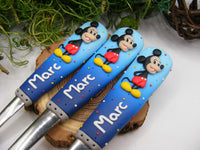 Set 3 tacâmuri personalizate Mickey Mouse