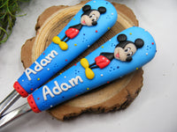 Set 2 tacâmuri personalizate Mickey Mouse - Tinna Handmade