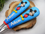 Set 2 tacâmuri personalizate Mickey Mouse