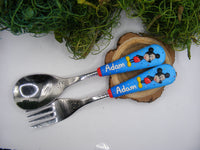 Set 2 tacâmuri personalizate Mickey Mouse
